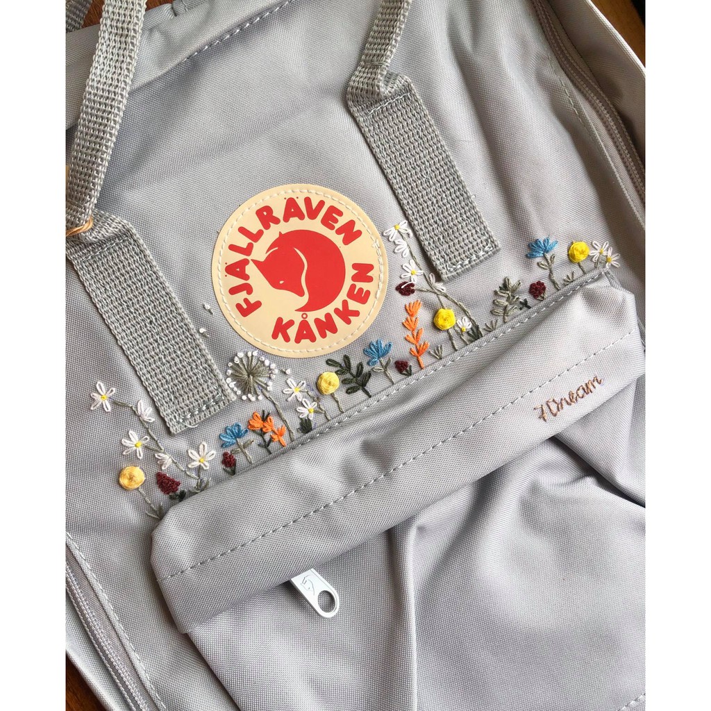 Balo kanken classic màu xám nhạt