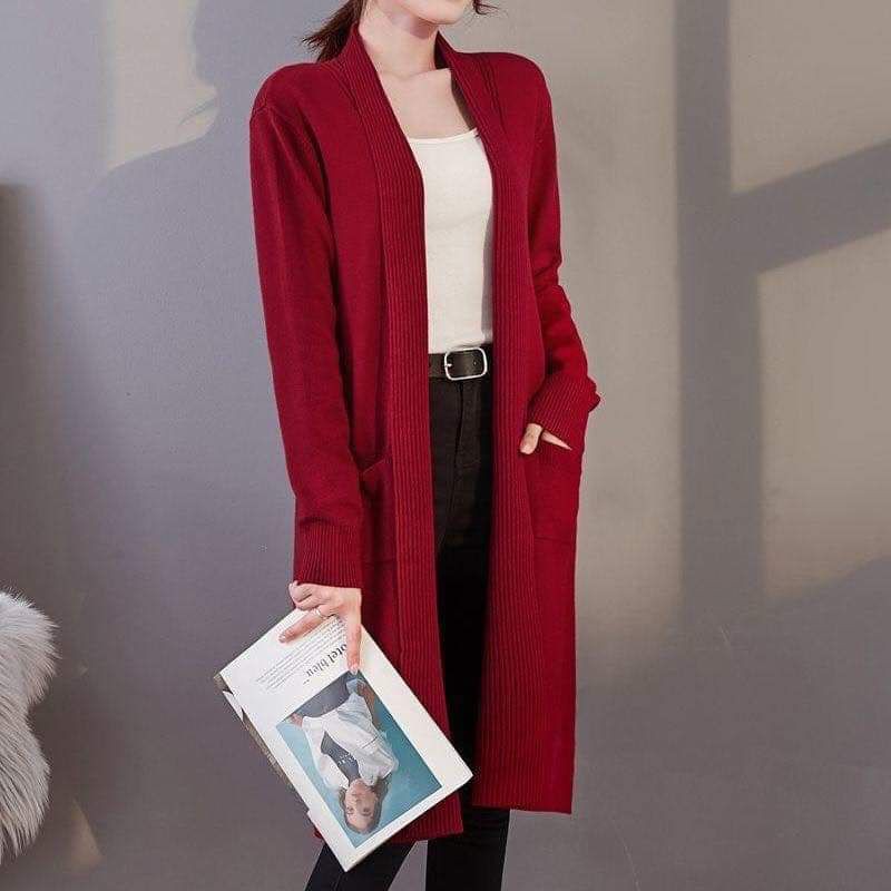 Áo khoác cardigan dáng dài mịn dày hàng cao cấp