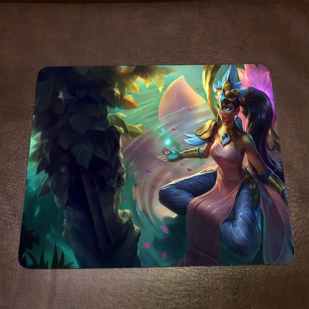 Lót chuột máy tính League of Legends KARMA - Mẫu 1 Mousepad cao su êm ái, nhận in theo yêu cầu