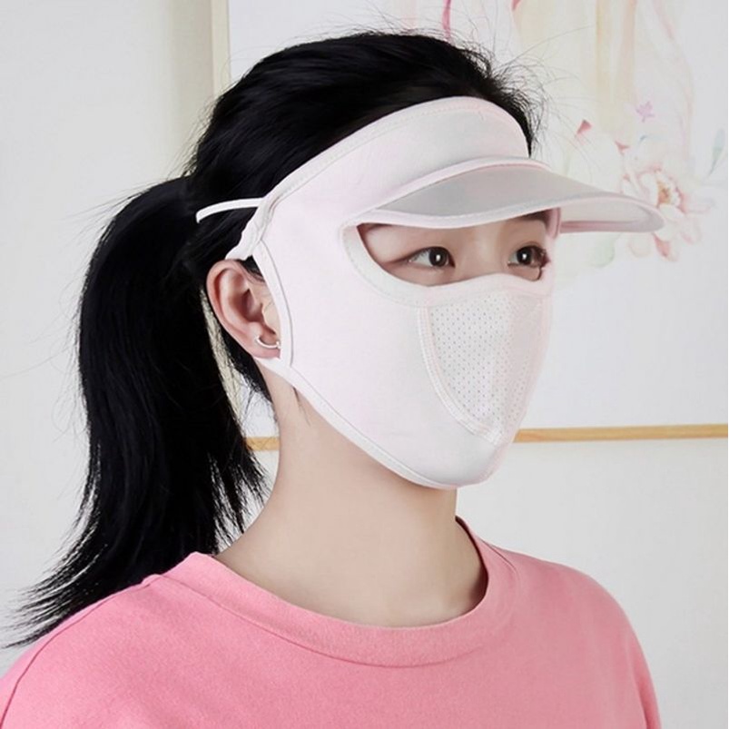 Khẩu Trang Chống Nắng Thoáng Khí Che Phủ Toàn Diện Có Thể Giặt Sạch Dành Cho Nữ