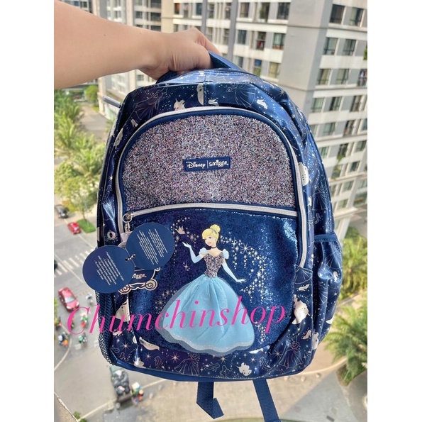 Balo Smiggle Disney bản limited hoạ tiết Tiên cá, Cinderella, spiderman siêu nhẹ cho học sinh cấp 1-2