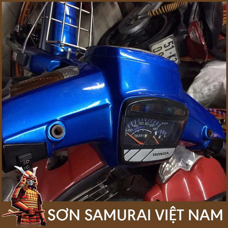 Màu Xanh Kim Loại Sơn Samurai - Combo Màu Xanh Y9094 Sơn Xịt Samurai