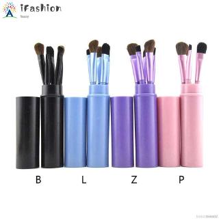 5 Pcs Mini Makeup Brush Set Eyeshadow Brush Eyebrow Brush Lip Brush Cosmetic Brush Kit