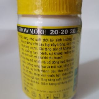 Phân bón NPK 20 20 20 +TE lọ 100gr
