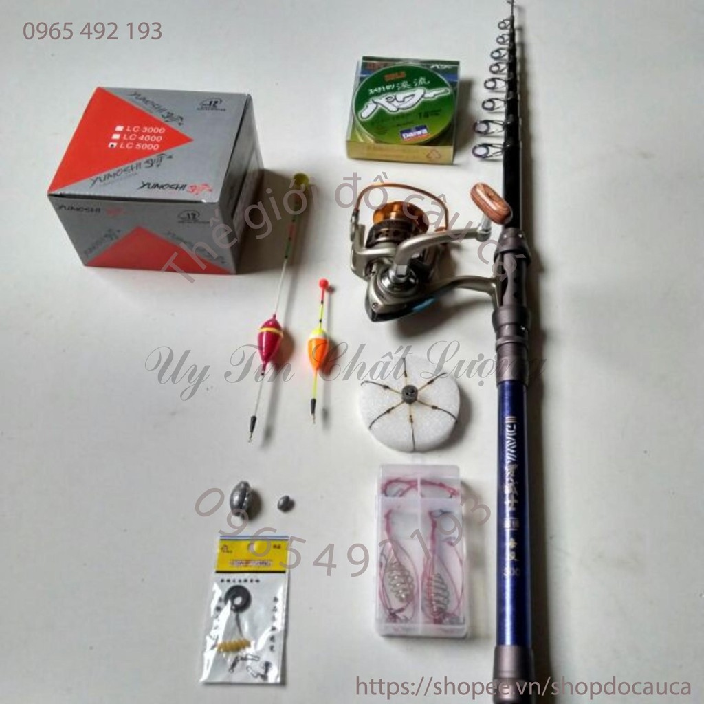 Bộ cần câu Daiwa rút gọn dài 3M + LC 6000 ( rẻ vô địch )