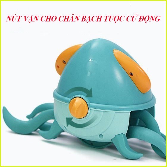 Đồ chơi bạch tuộc bơi trong nước,chạy ngang có cót,đồ chơi phòng tắm vui nhộn cho bé yêu