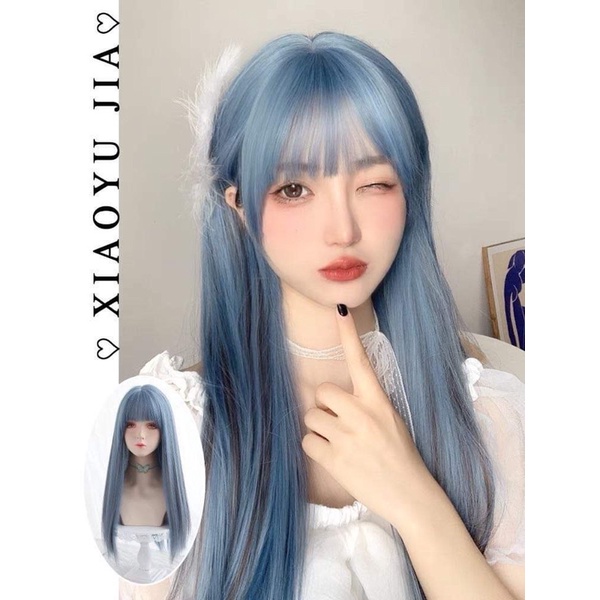 Tóc giả nguyên đầu coplay cute-❤️-freeship-tăng lưới