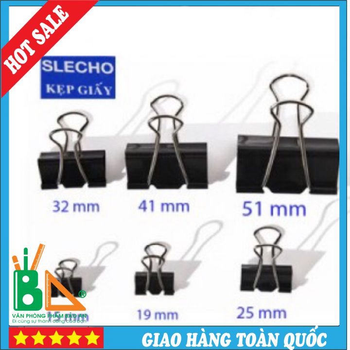 Kẹp Giấy  Clip 25mm Cao Cấp làm từ thép tốt, có độ bền cao