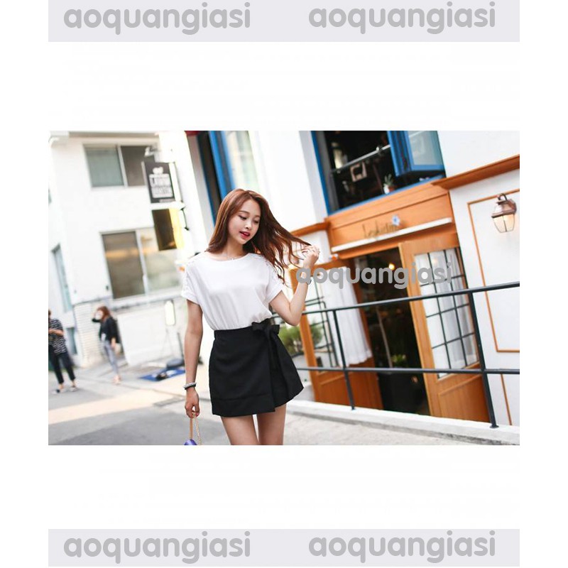 Quần Giả Váy Thắt Nơ