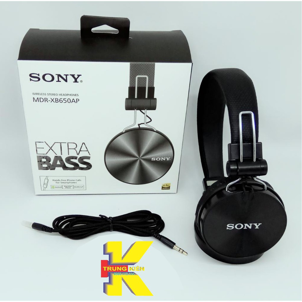 TAI NGHE CHỤP TAI SONY XB650BT EXTRA BASS