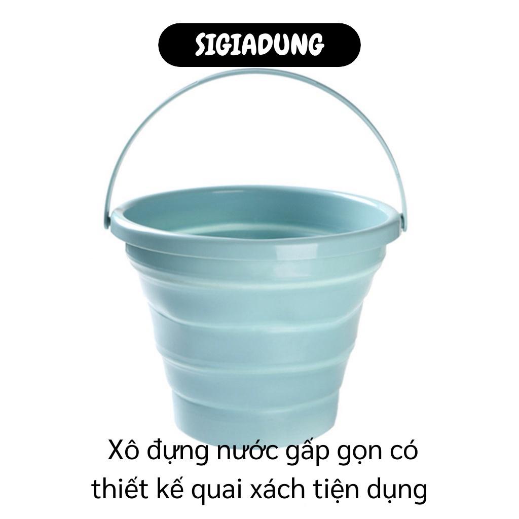 [SGD] Xô Gấp Gọn - Xô, Chậu Gấp Gọn Thông Minh Không Lo Vỡ, Dung Tích 5L, Có Móc Treo 9434