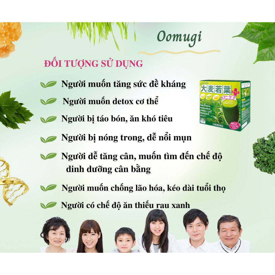 Thức uống bổ sung dinh dưỡng Oomugi Nhật Bản 60 gói