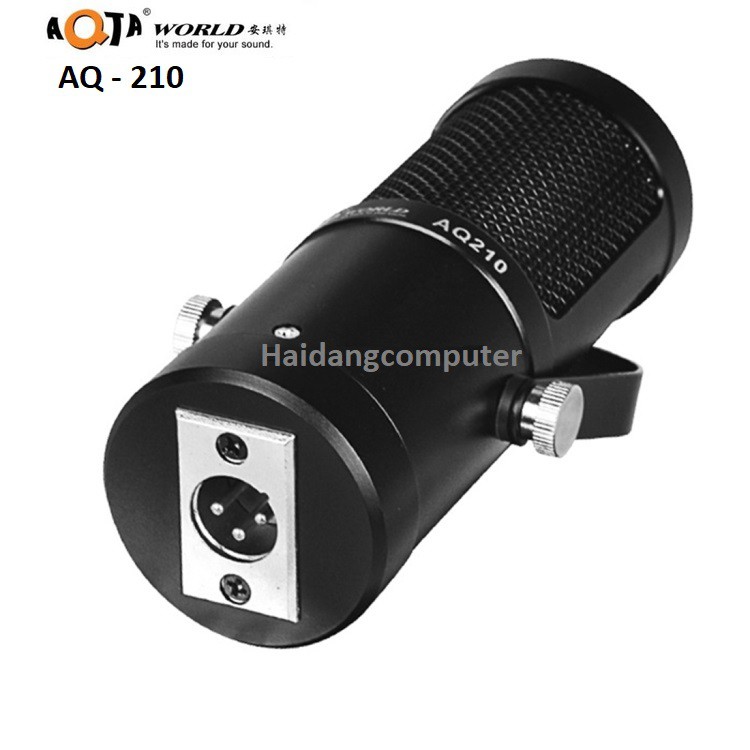 Micro Thu Âm AQTA AQ 210 - Micro Hát Karaoke Online - Thu Âm - Livestream Cao Cấp Chính Hãng Bảo Hành 6 Tháng