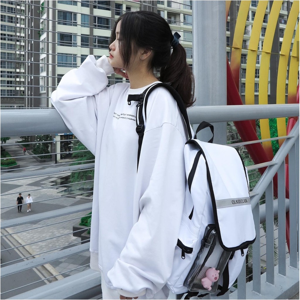 Áo Sweater NEVA DIE CND In White Unisex
