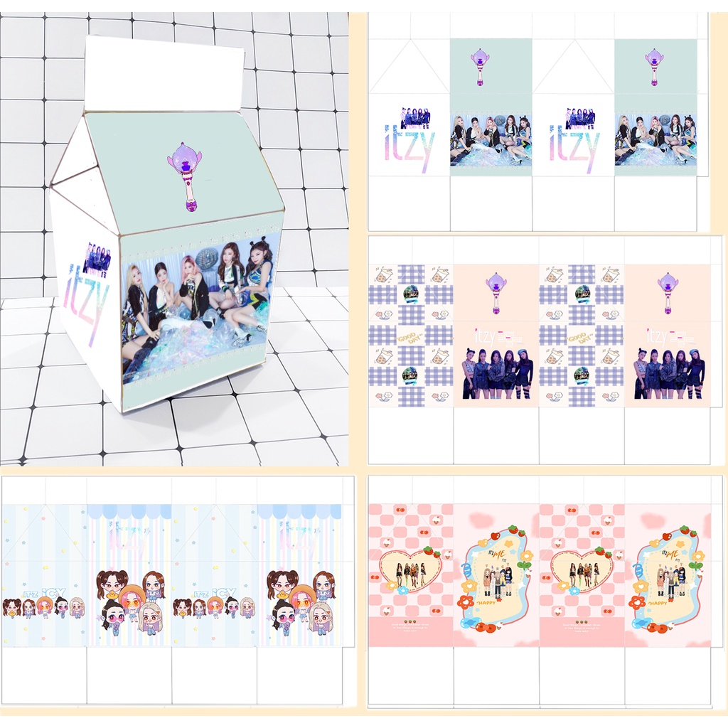 Hộp quà GOT7 MAMAMOO ITZY RED VELVET HQSI44 hộp quà hộp sữa cute hộp dễ thương idol kpop 18*10*10cm