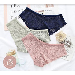 [CÓ SIZE LỚN 75KG] SET 3 QUẦN LÓT REN NỮ THỜI TRANG CHẤT ĐẸP