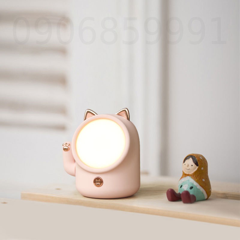 Đèn ngủ,đèn led trang trí mèo may mắn - (TL10)