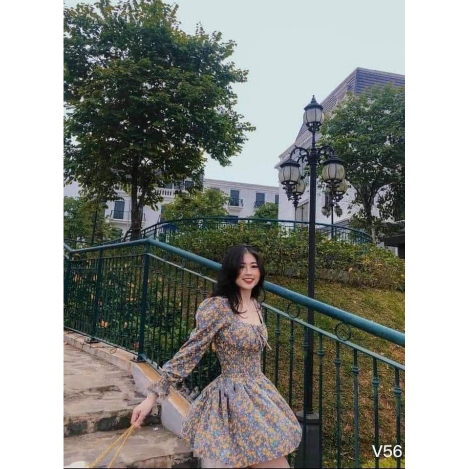 Đầm xòe nữ đẹp, đầm hoa nhí kiểu dáng thời trang, hàng thiết kế có size, chất đẹp, may kỹ | BigBuy360 - bigbuy360.vn