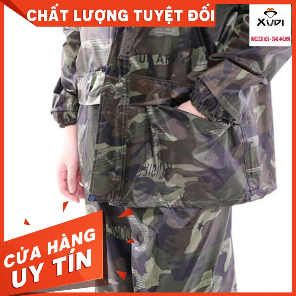 Bộ Áo Mưa Vải Dù Cao Cấp 2 Lớp Size XXL Chống Thấm