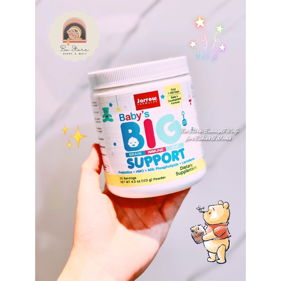 Bột Dinh Dưỡng 1000 ngày đầu tiên Jarrow Formulas Baby's Big Support - Mỹ - Hộp 123gr [Date Mới Nhất]