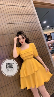 Đầm xếp tầng D402