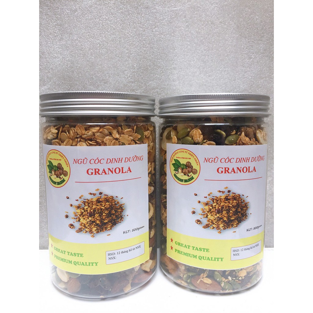 GRANOLA DINH DƯỠNG MIX HẠT 500g