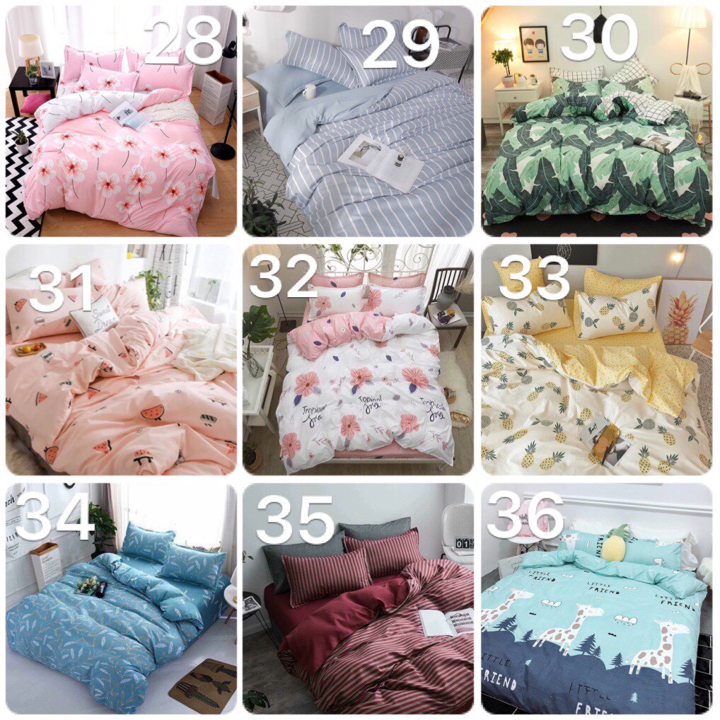 ❤️Bộ Chăn Ga Gối Cotton poly Nhập❤️miễn phí bo chun❤️ (inbox để dk tư vấn)