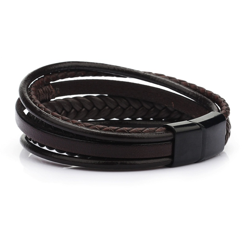 Vòng Tay Da Bện Phong Cách Dân Tộc Cho Nam Nữ