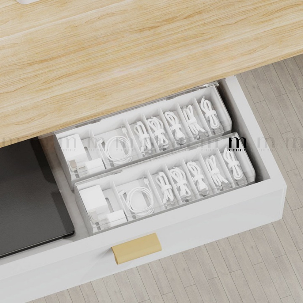 HỘP ĐỰNG DÂY CÁP SẠC CHỐNG BỤI EMMO - ESSENTIAL