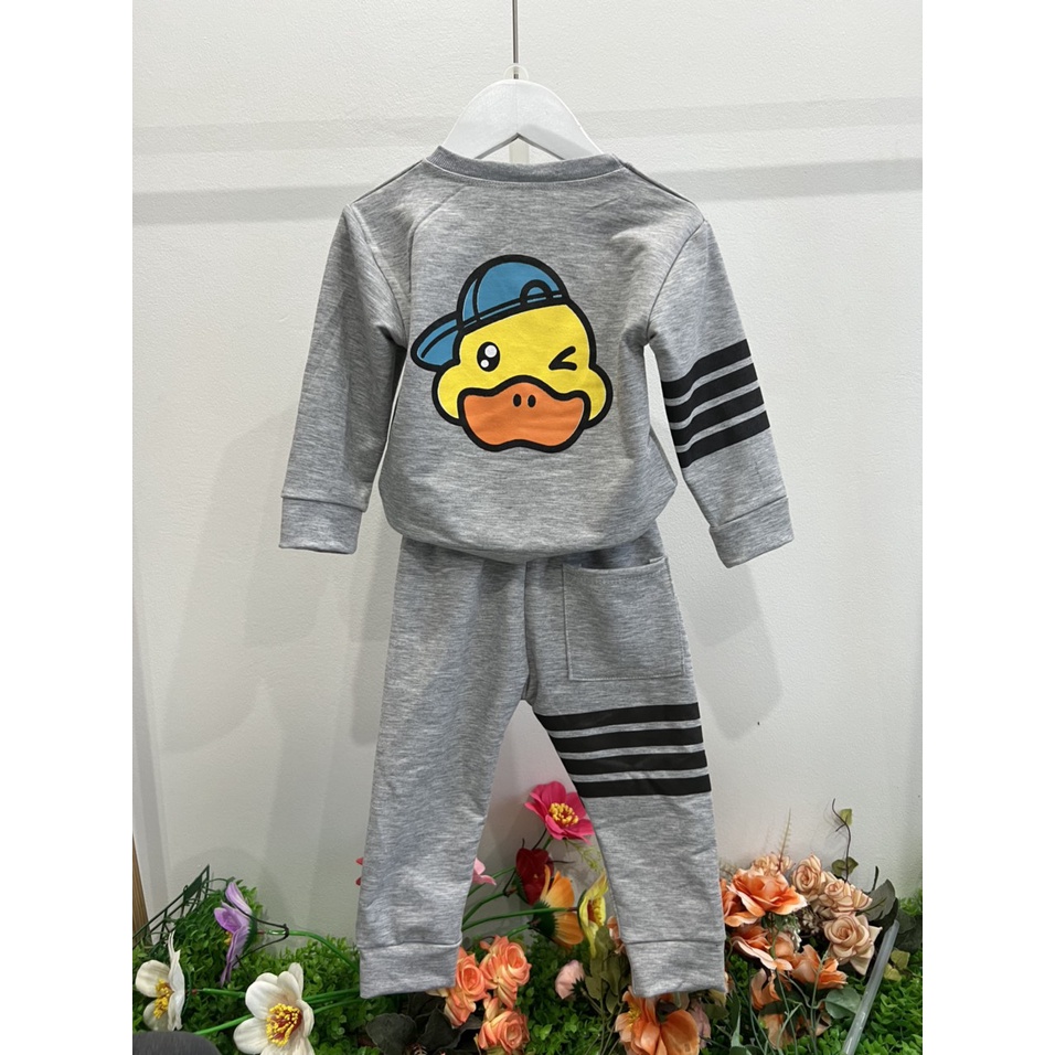 Set bộ quần áo trẻ em 7-17kg dành cho bé trai mẫu Vịt Kẻ. chất liệu đẹp, đường may kỹ. MA116