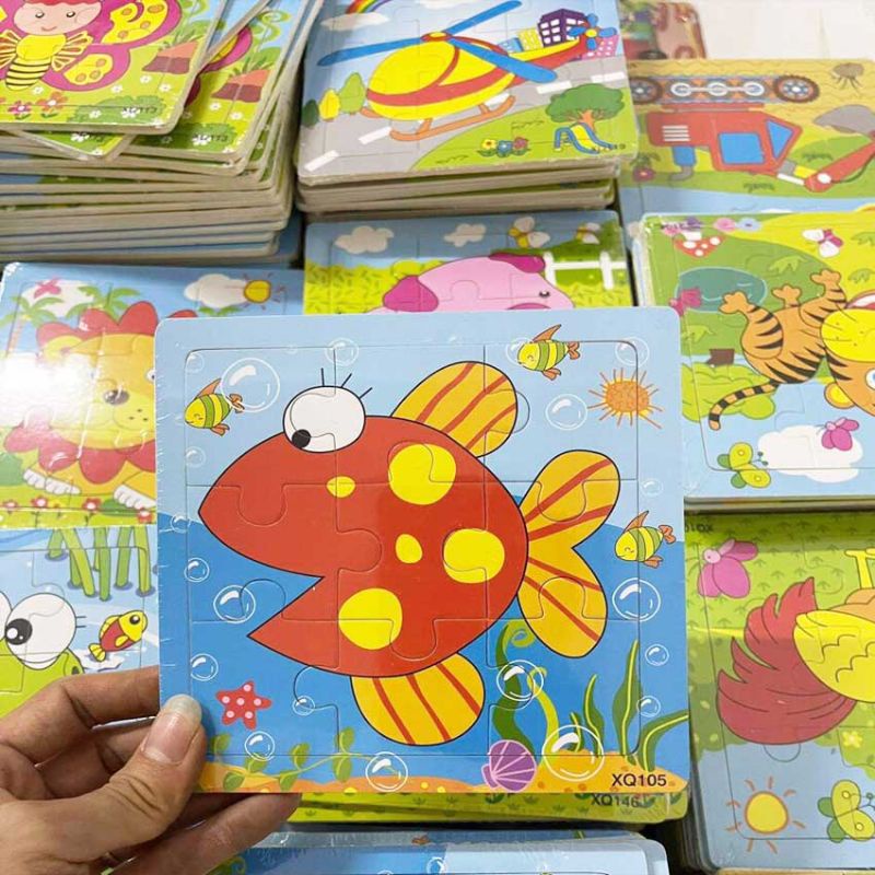 Đồ Chơi Lego ghép hình, Tranh ghép 16, 60 chi tiết Cho bé - Quà Tặng Cho bé rèn tư duy