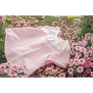 Áo Blouse Hồng Cổ Ren