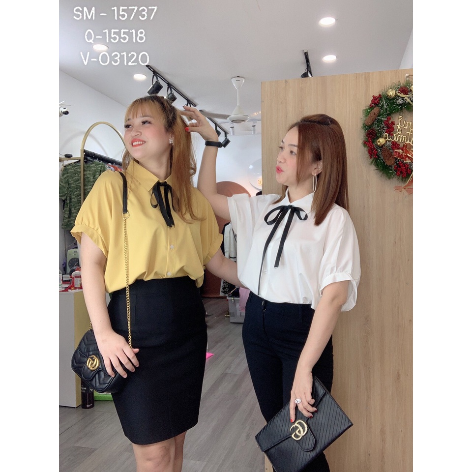 Sơ Mi BIGSIZE somi Nơ 15737