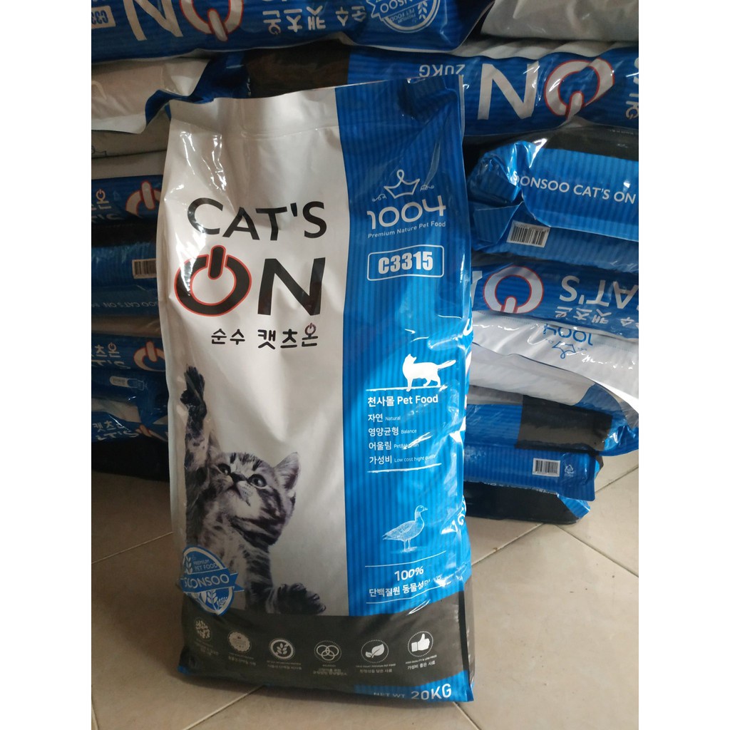 Thức ăn hạt cho mèo con mèo lớn CatsOn 1kg thương hiệu Hàn Quốc