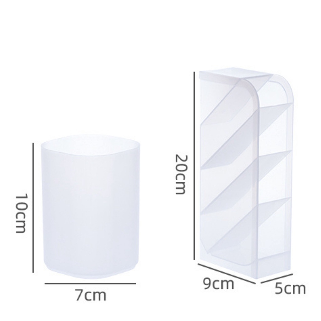 Kệ đựng bút 4 ngăn nhiều tầng, ống đựng bút 4 ngăn kệ đựng mỹ phẩm cọ trang điểm hiện đại