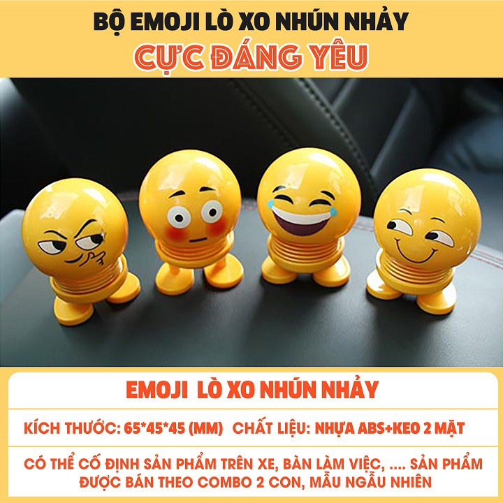 Thú nhún emoji lò xo lắc đầu hình biểu tượng cảm xúc đáng yêu  SP001635