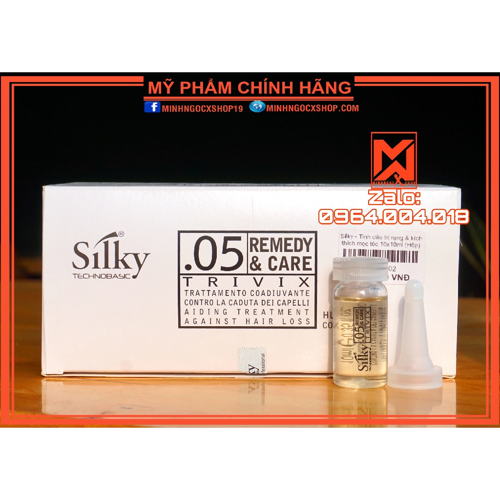 Dầu gội - tinh chất chống rụng kích mọc tóc SILKY TRIVIX chính hãng