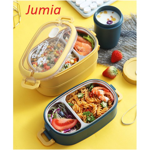 [Tặng TÚI giữ nhiệt và đũa thìa inox]Hộp đựng cơm giữ nhiệt Hộp đựng cơm 2 tầng, hộp cơm inox, hộp cơm bỏ lò vi sóng | BigBuy360 - bigbuy360.vn