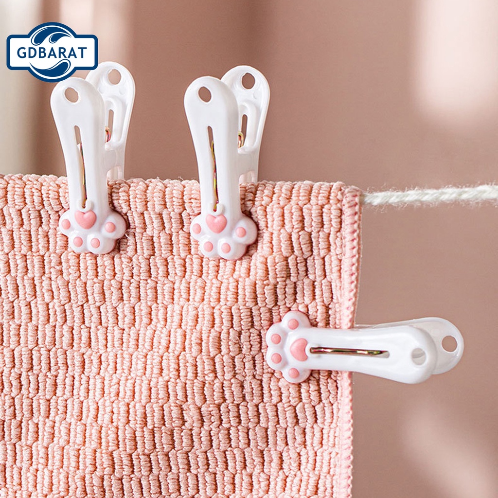 Kẹp quần áo bằng nhựa thiết kế dễ thương tiện dụng cho gia đình