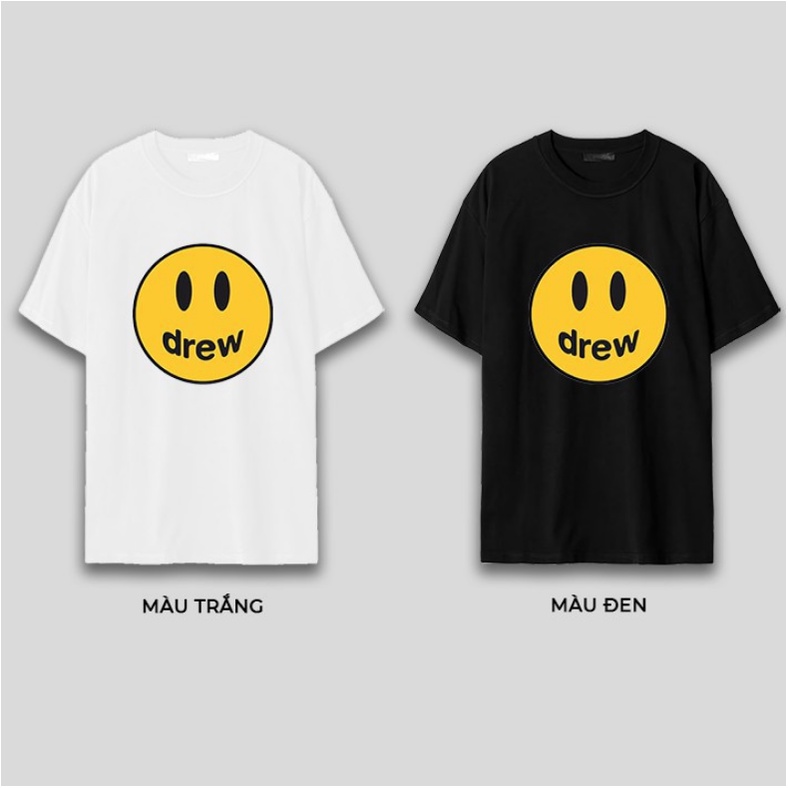 Áo thun unisex nam nữ, Drew House mặt cười Form rộng, chất Cotton, Hàng đẹp , freeship toàn quốc