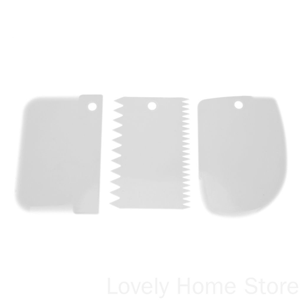 Set 3 dụng cụ nhựa cắt bột hỗ trợ làm bánh tiện lợi cho nhà bếp