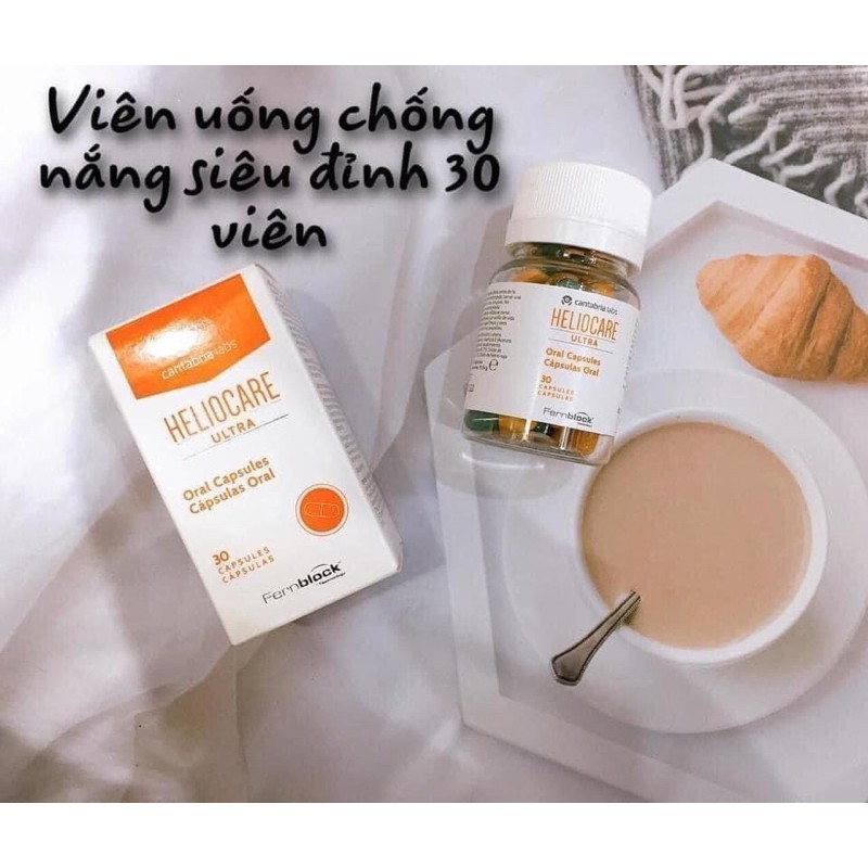 [Mã 153FMCGSALE1 giảm 10% đơn 250K] Viên Uống Chống Nắng - Heliocare UltraD 30v