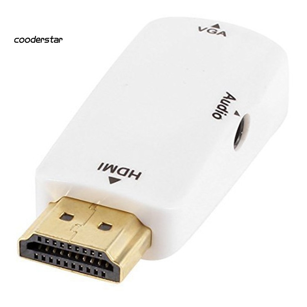 Đầu Chuyển Đổi Wdp Hd 1080p Hdmi Sang Vga Kèm Cáp Âm Thanh Cho Pc X-Box Máy Chiếu