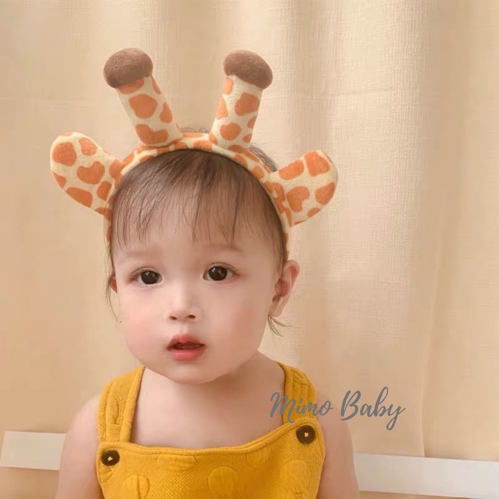 Bờm cài tóc hoạt hình hươu vàng đáng yêu cho bé Mimo baby BD32