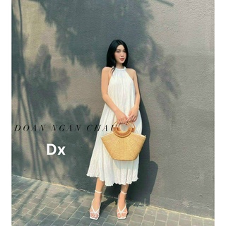 ĐẦM YẾM MIDI XỐP CỔ BÍNH