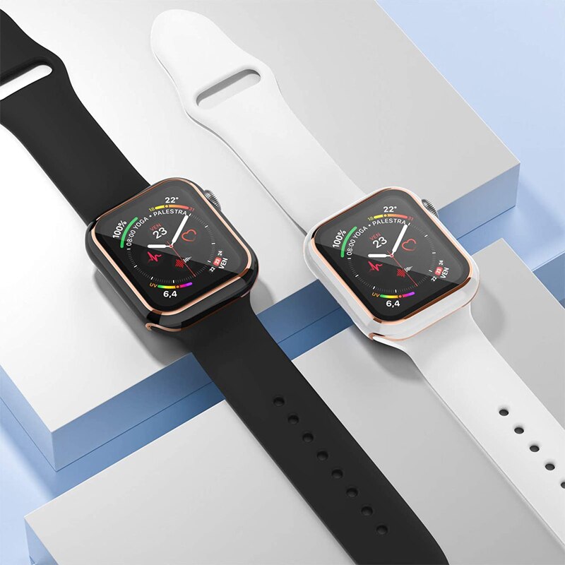 Vỏ bảo vệ mặt đồng hồ thích hợp cho Apple Watch 44mm 40mm 42mm 38mm Iwatch Series Se 6 5 4 3 2