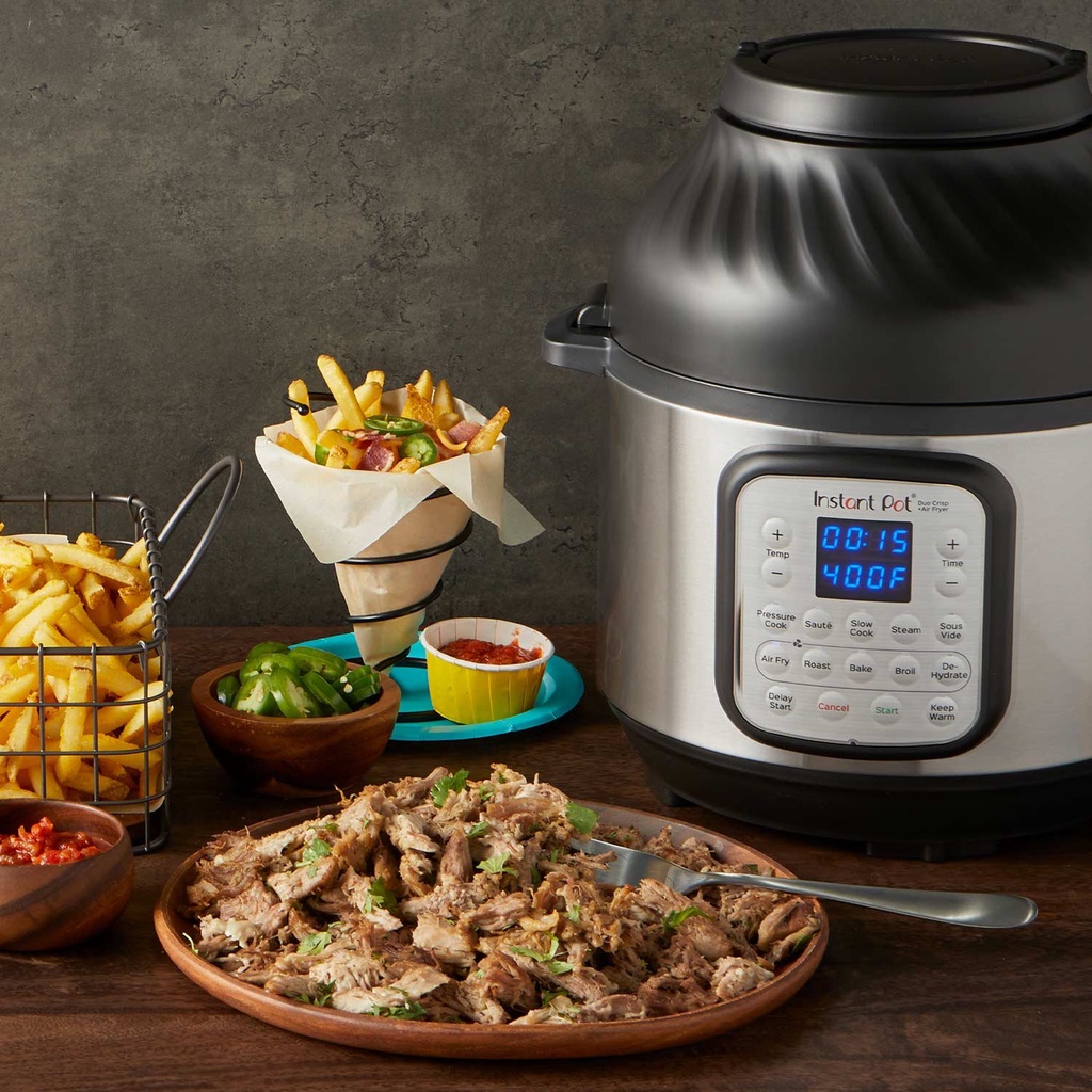 Nồi áp suất có chiên không dầu đa năng Instant Pot® Duo Crisp™ 11-in-1, 8L, Bảo hành chính hãng