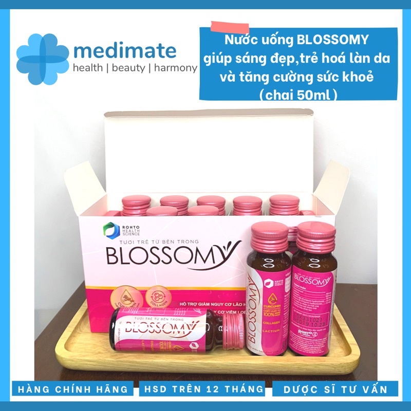 Nước uống Blossomy giảm lão hoá, giúp da tươi trẻ và tăng cường sức khoẻ (chai 50ml)