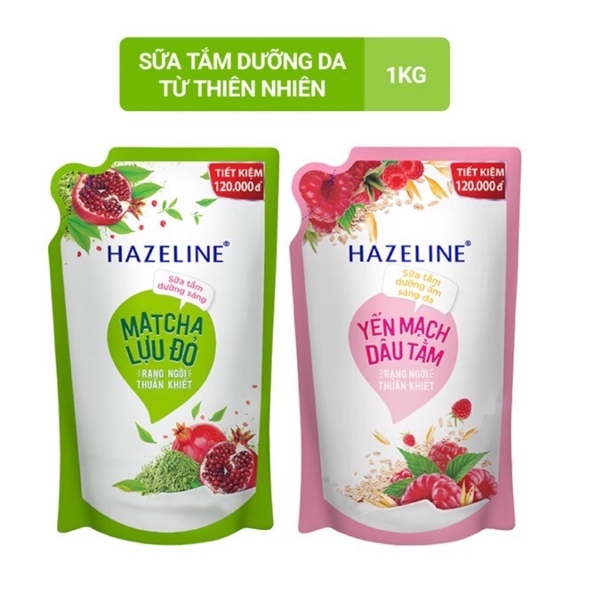 Sữa tắm dưỡng da Hazeline 1kg
