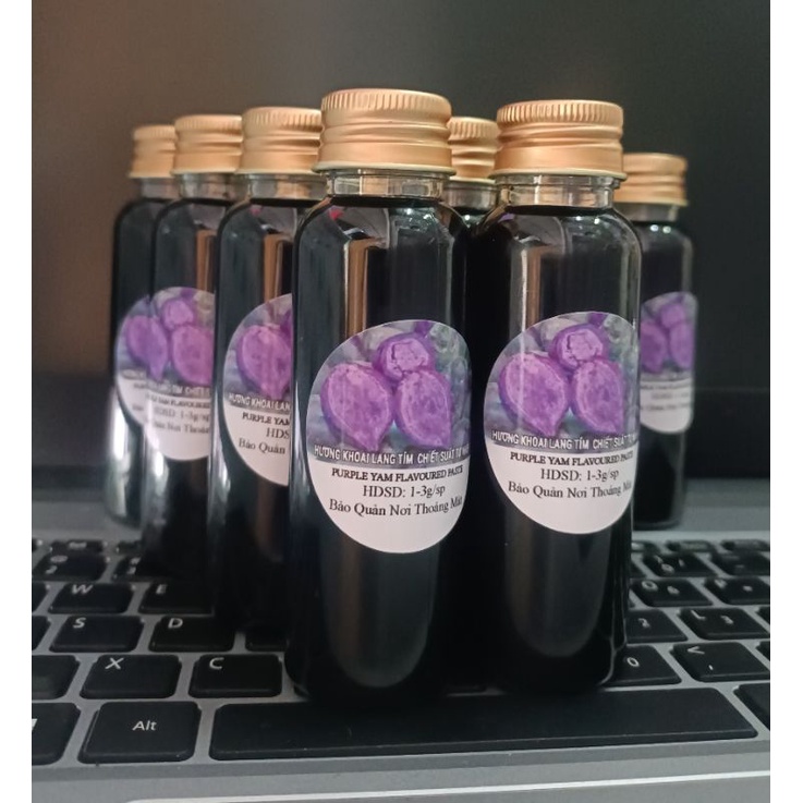 HƯƠNG KHOAI LANG TÍM CHIẾT SUẤT TỰ NHIÊN ( PURPLE YAM FLAVOURED PASTE) CHAI 60ML